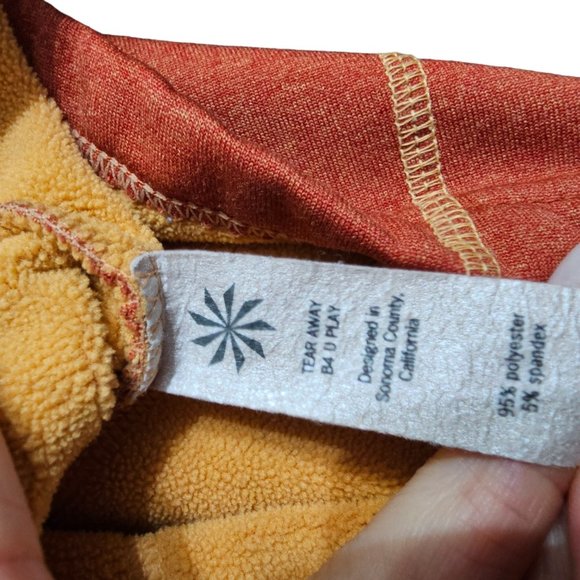 Athleta Women's Zip Up Jacket Coat Orange size Small - Picture 4 of 9